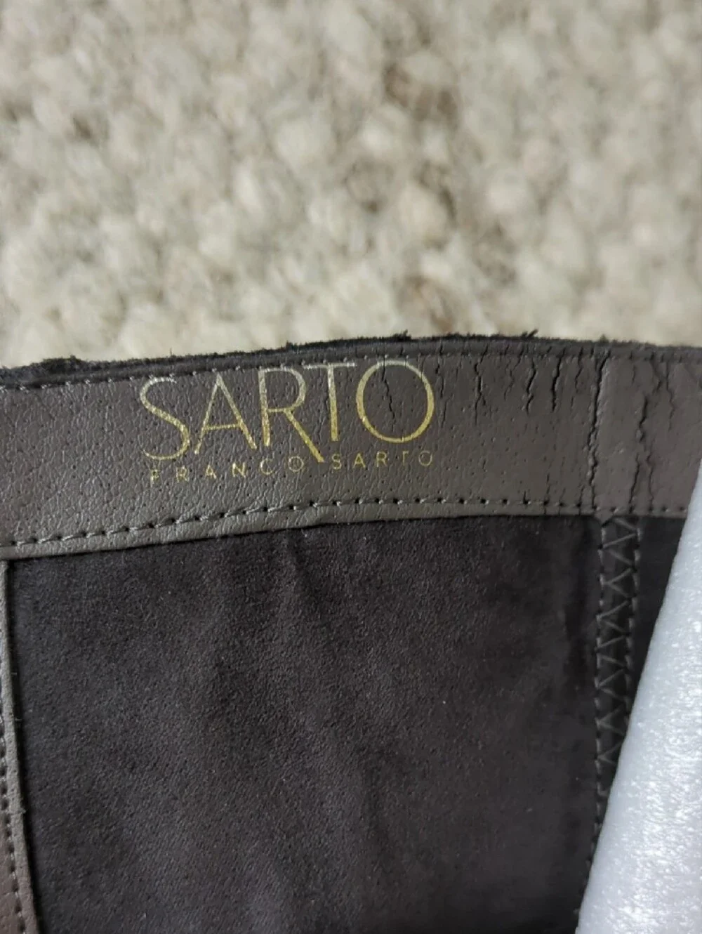 SARTO By Franco Sarto Charcoal Suede Over-the-Knee Block Heel Boots